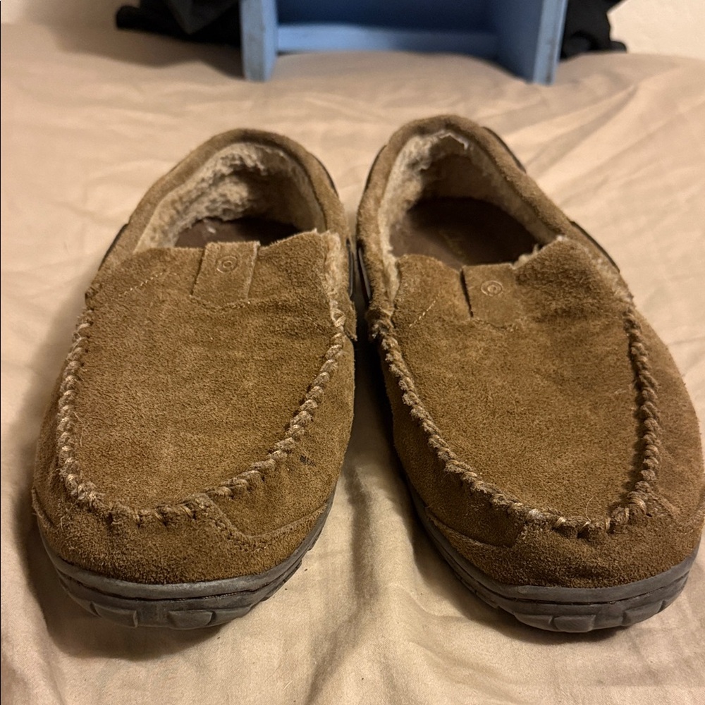 Men's Cozy Brown Suede Loafers